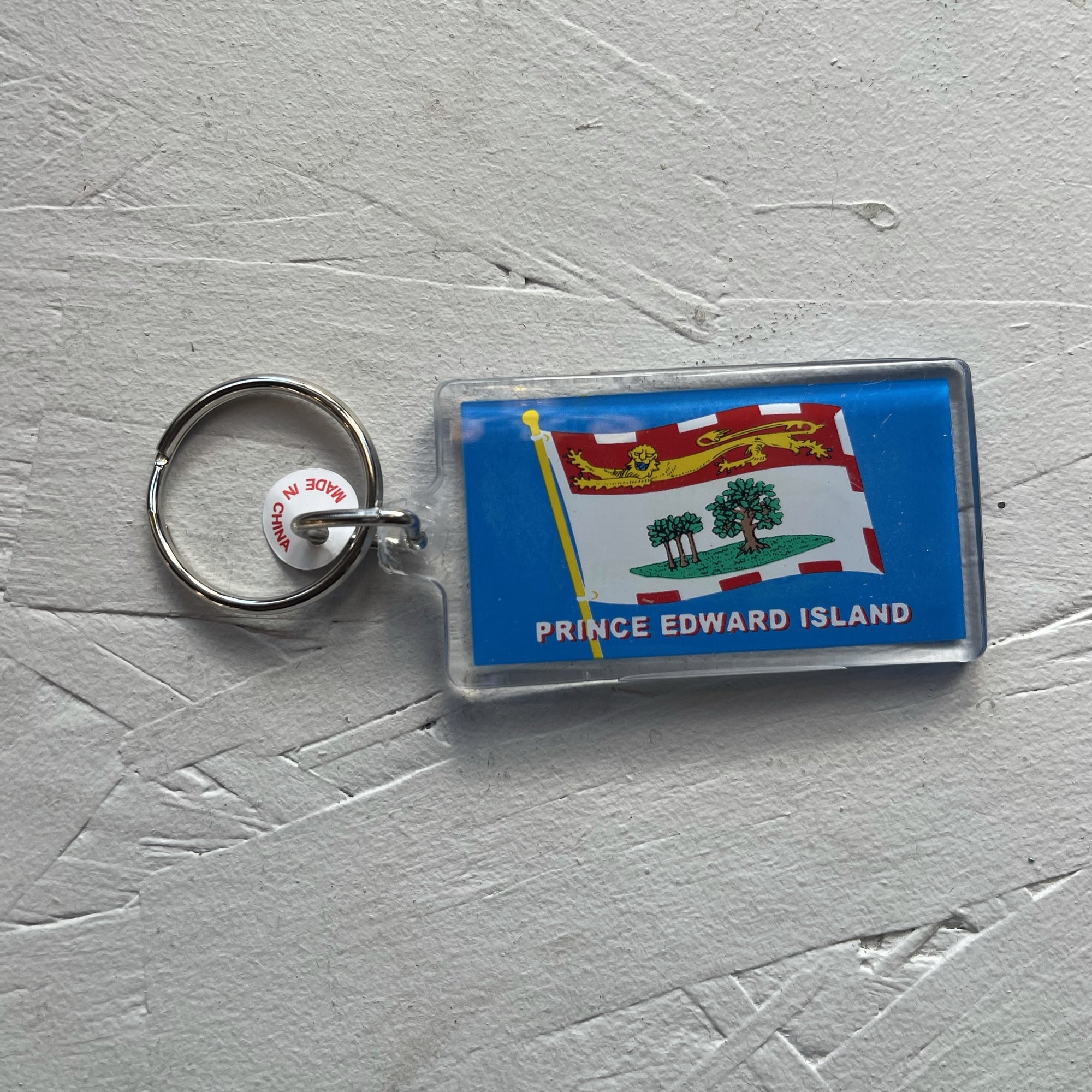 PEI Flag Keychain.