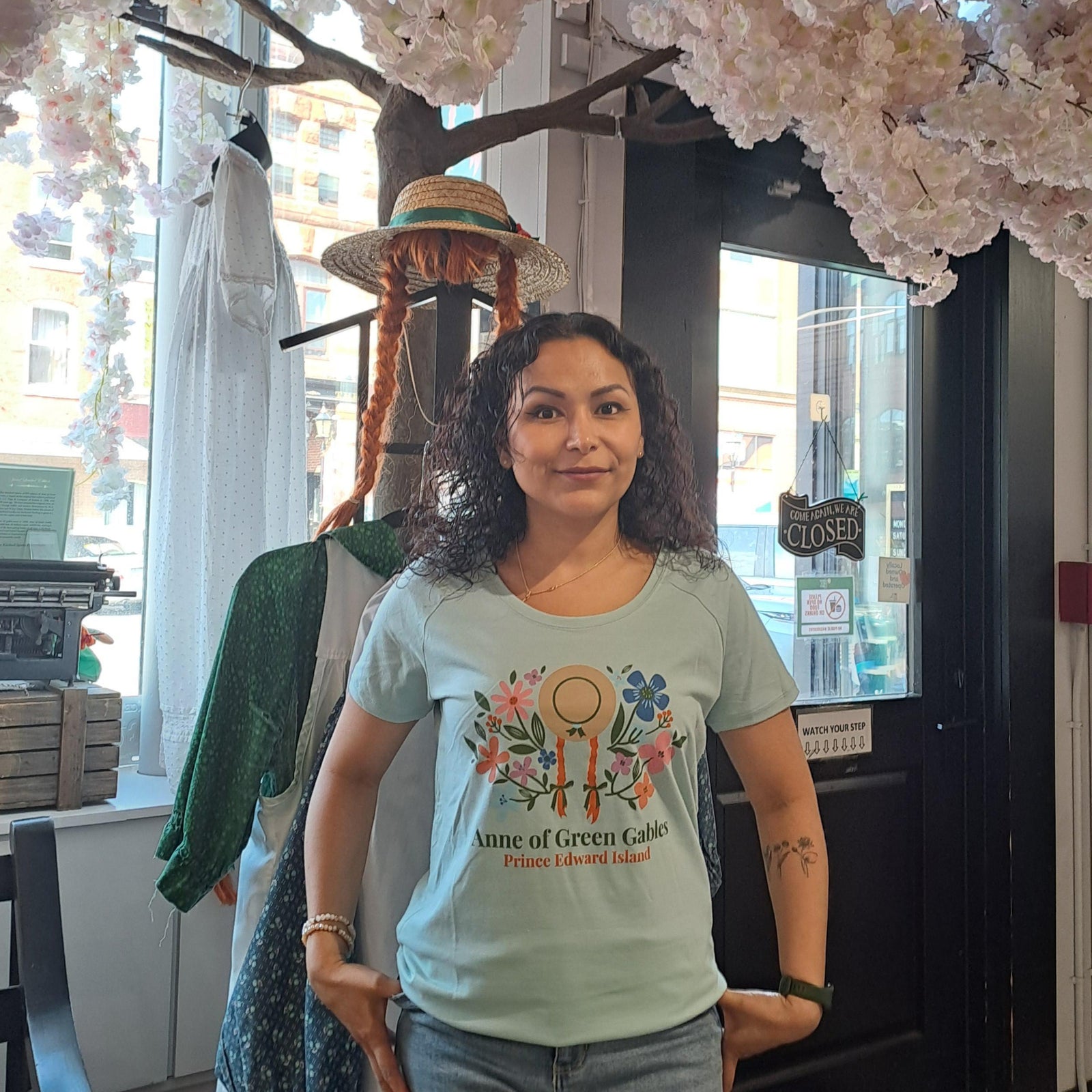 Anne of Green Gables Floral Green Tee – Prince Edward Island Edition