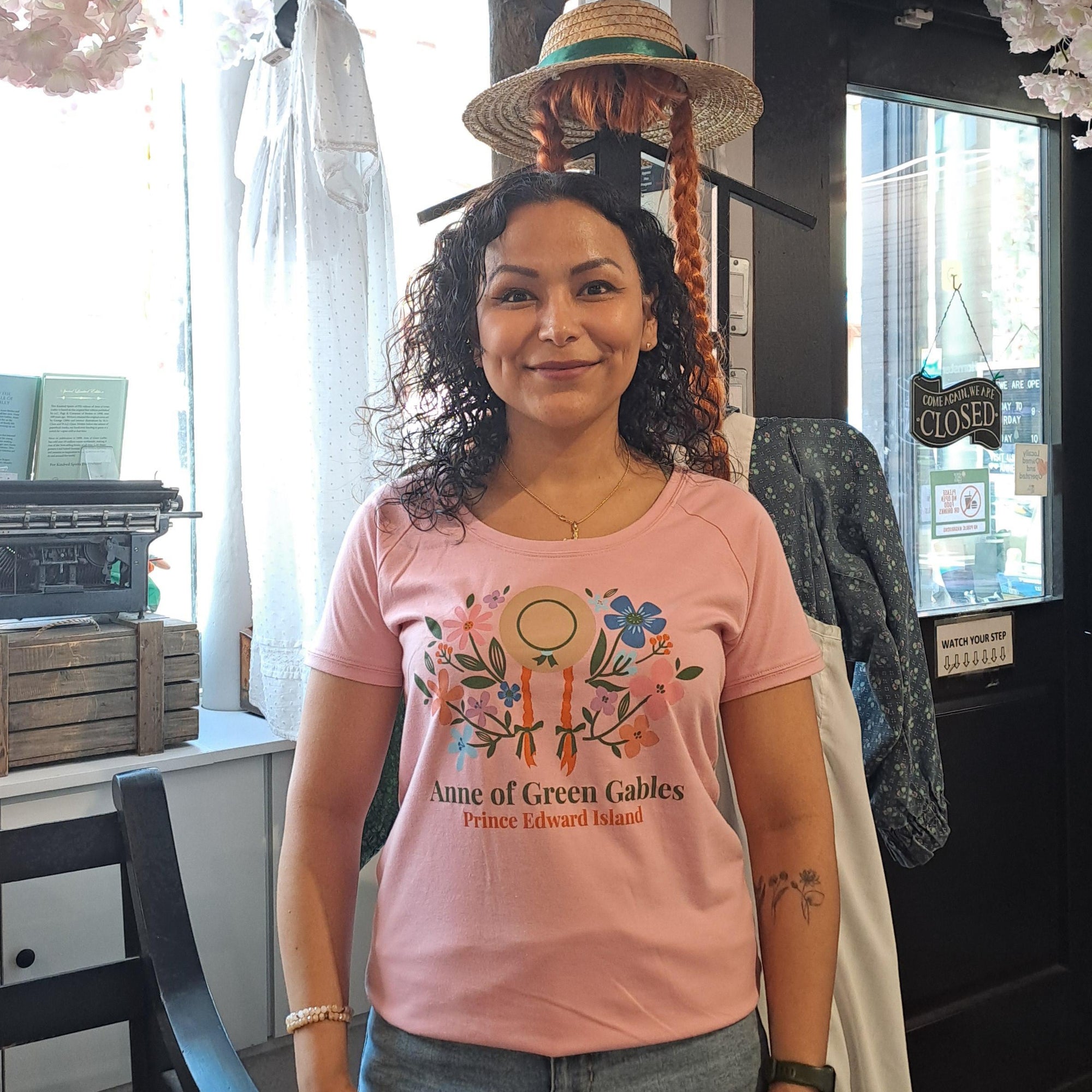 Anne of Green Gables Floral Pink Tee – Prince Edward Island Edition