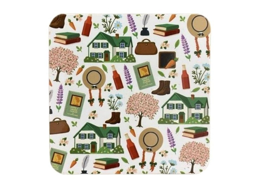 The Anne Whimsical Cork Coaster Set of 4