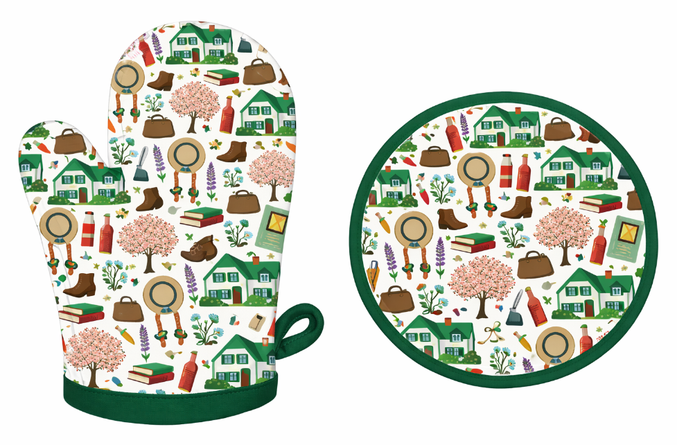 Anne Whimsical Mitt/Potholder Set