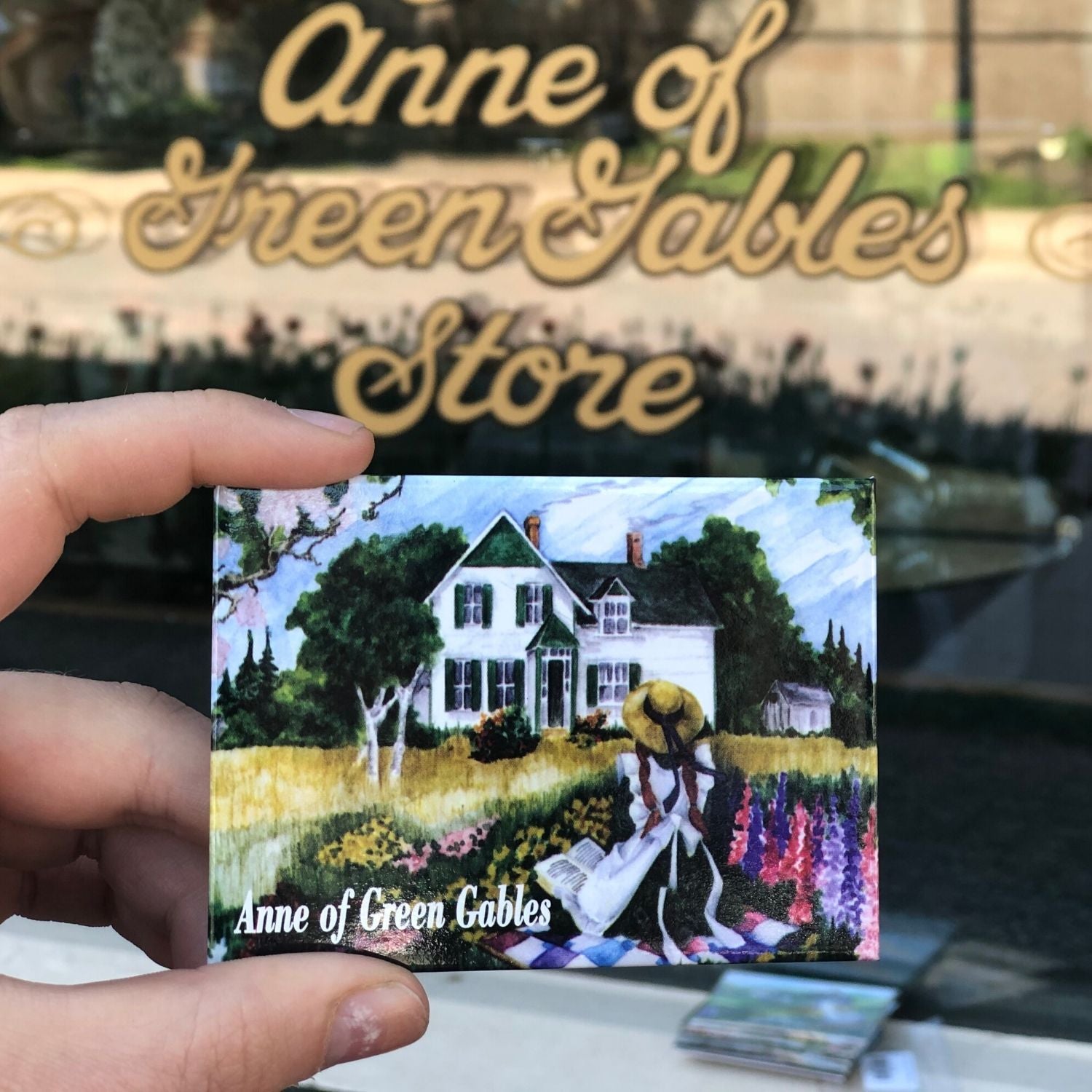 Anne on the quilt magnet Anne of Green Gables