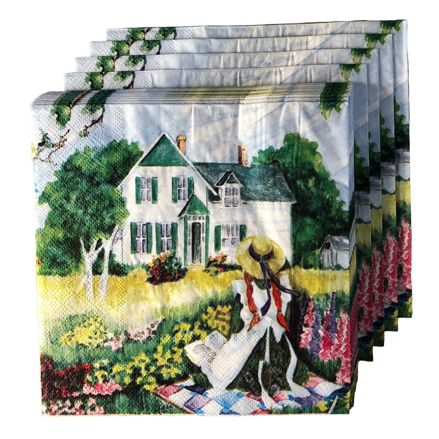 Anne on quilt dinner napkin
