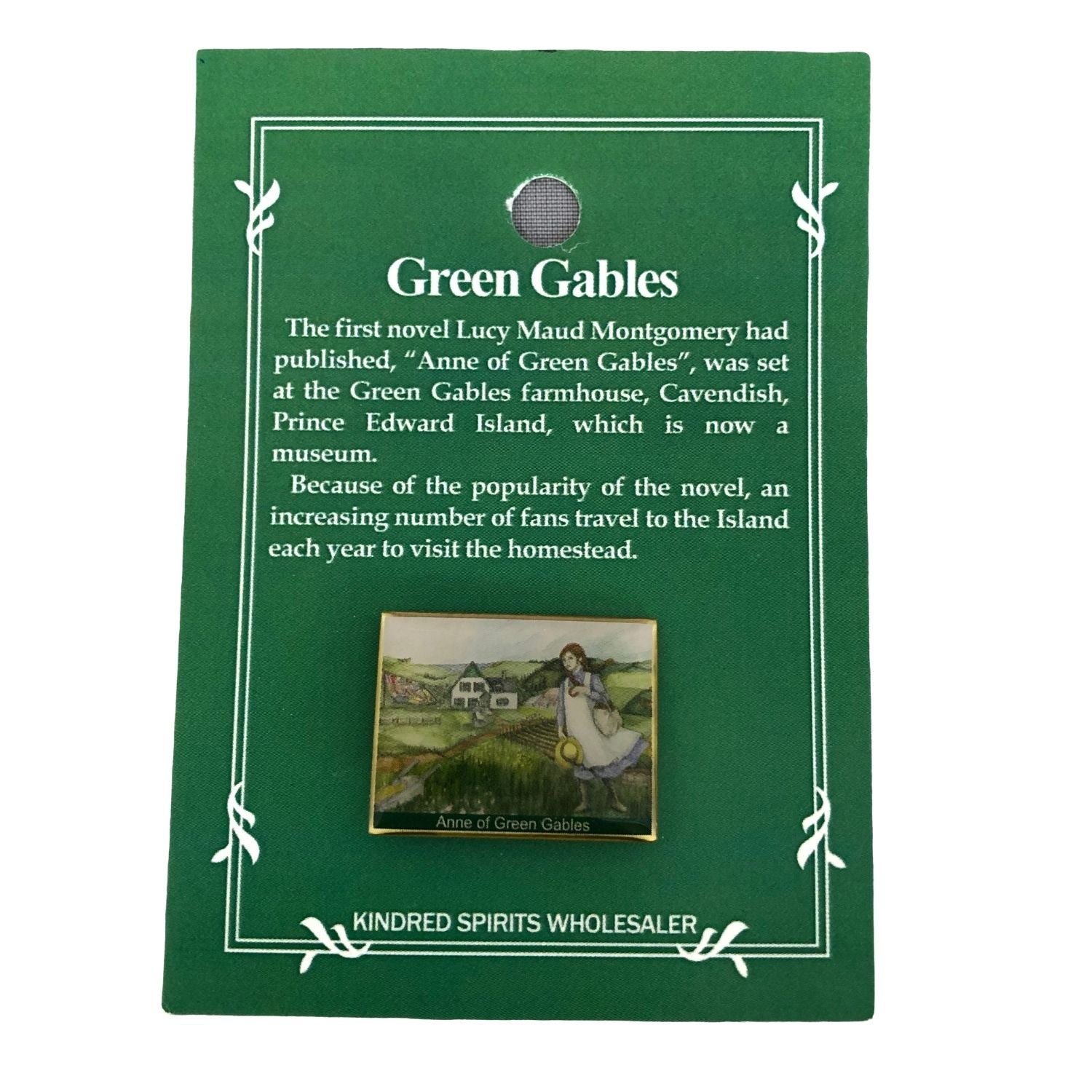 Anne of the Island Lapel Pin. Comes carded and ready for gift-giving Anne of Green Gables