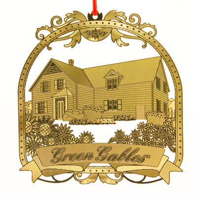 Green Gables Brass Ornament
