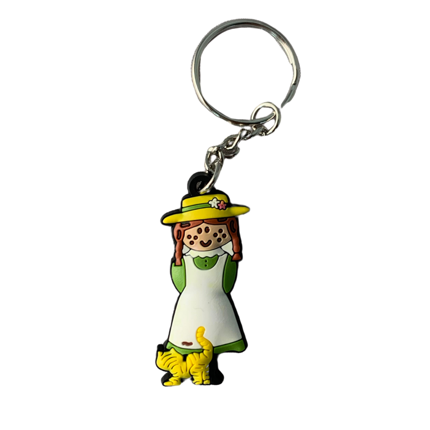 Lil' Anne PVC Keychain - This PVC Anne with Cat keychain is packaged and ready for gift-giving.