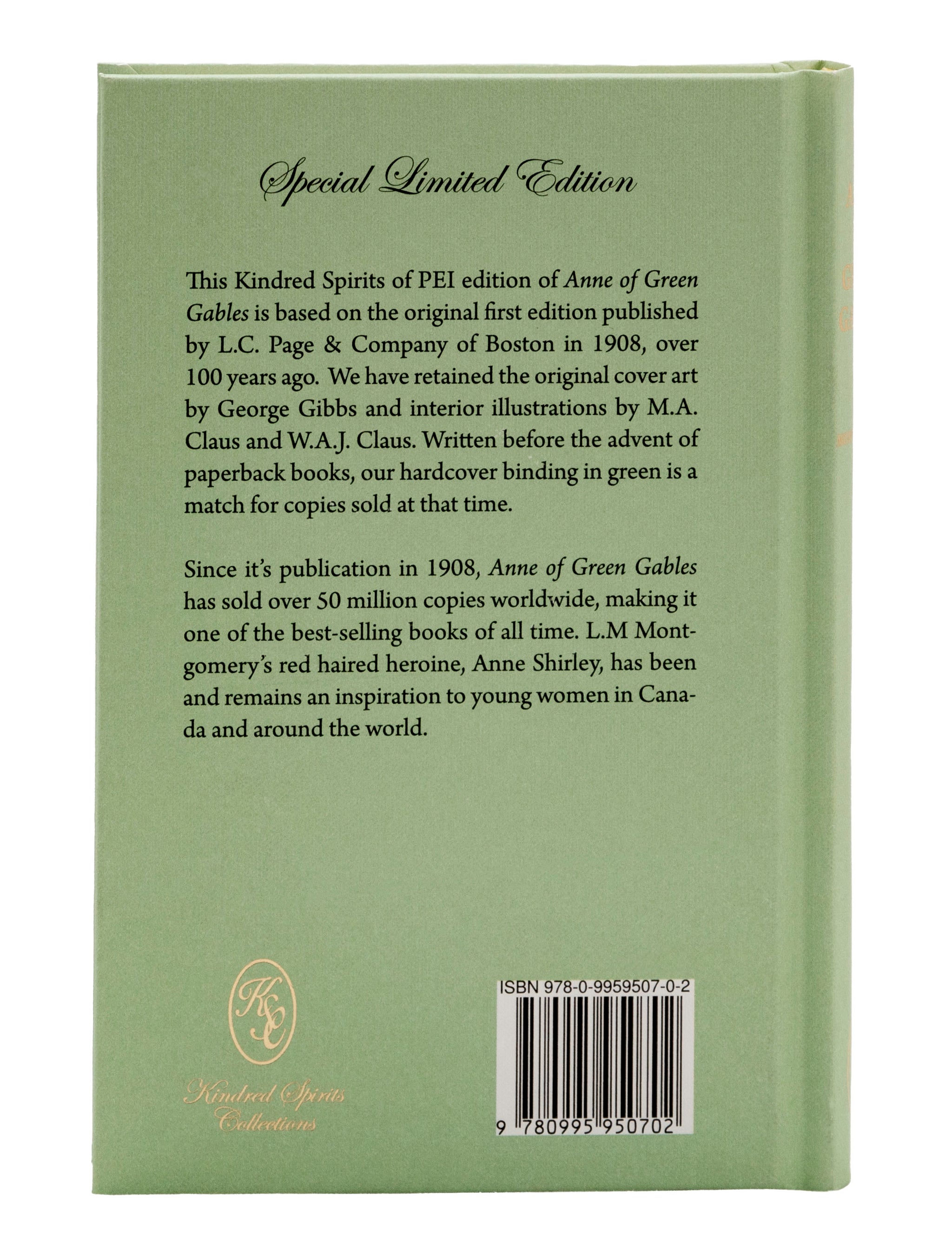 Green　Gables　Edition　Special　Limited　(Hardcover　Anne　Theannestore　of　Book)