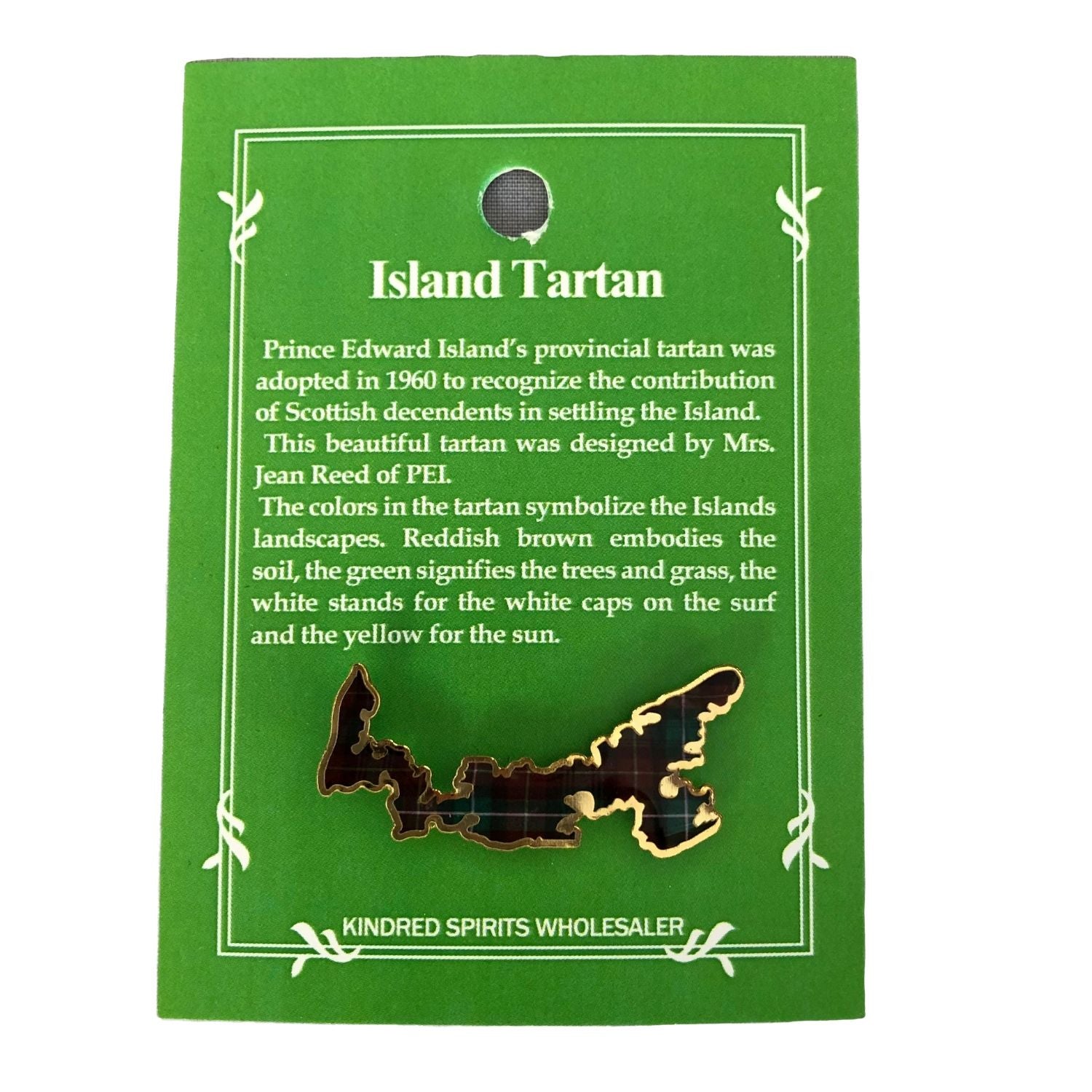 PEI Tartan Lapel Pin
