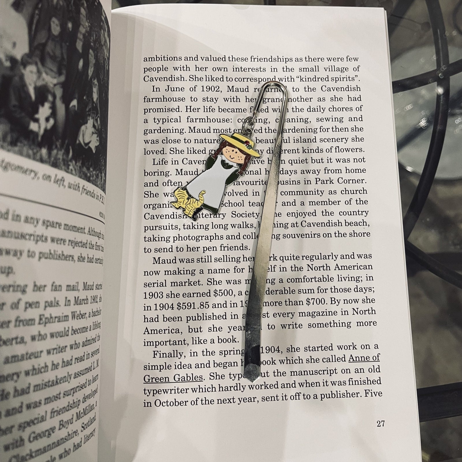 Anne Large Metal Bookmark