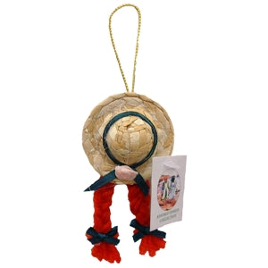 3" Hanging Straw Hat Anne Of Green Gables