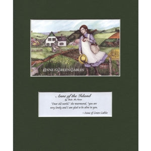 "Anne of the Island" 8x10 Matted Print Anne of green gables